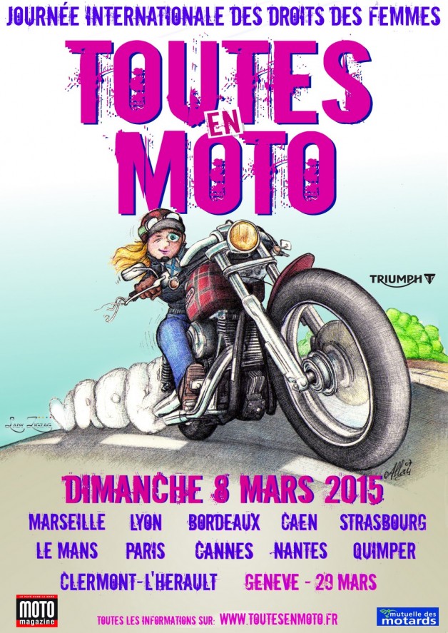 Toutes en Moto à Clermont l’Hérault ce dimanche 8 mars